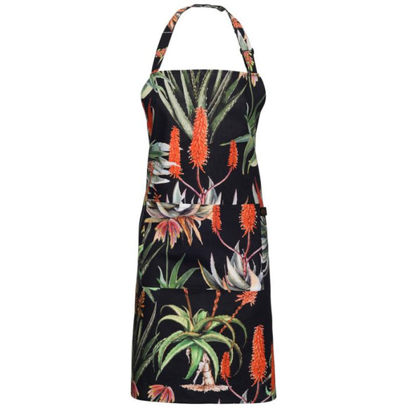 Botanica Aloe - Black - Full Bib Apron