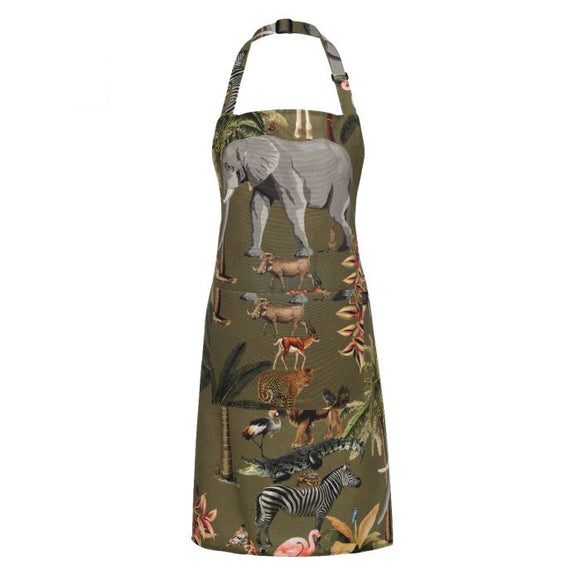 Botanica Kruger Full Bib 100% Cotton Apron Green