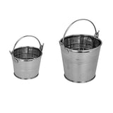 Mini Buckets 3 Lines Stainless Steel (Pack of 12)