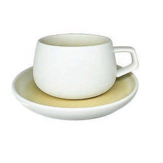 Fresco Yellow Cups and Saucers Packs of 6