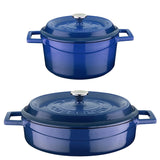 Lava Cast Iron Casseroles - Blue