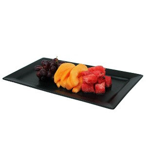 Studio Matt Black Rectangular Platter 37cm x 20cm Packs of 3