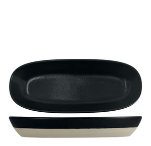 Mezzo Black Oval Bowl 25x10cm Pack of 6