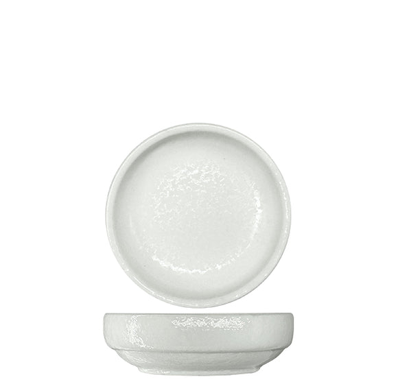 Rain White Flat Plate 9cm Pack of 12