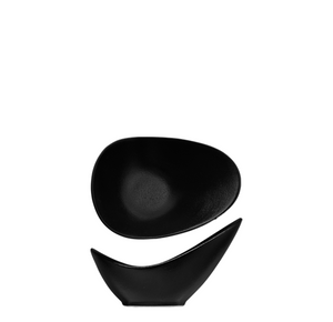 Urban Textured Black Slanted Bowl 10cm Pack of 12