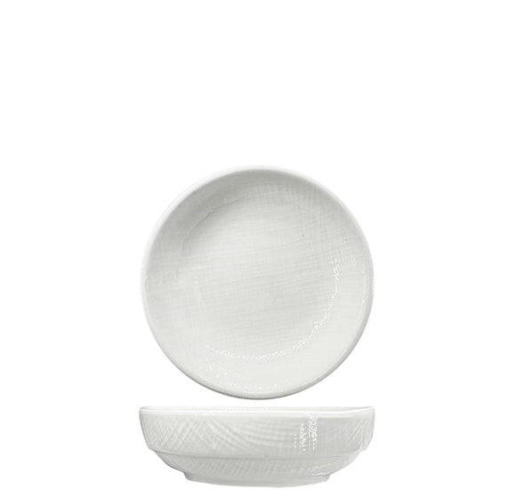 Stitch White Flat Plate 9cm Pack of 12