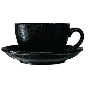 Rain Black Cups; Mugs and Saucers (Pack Sizes)