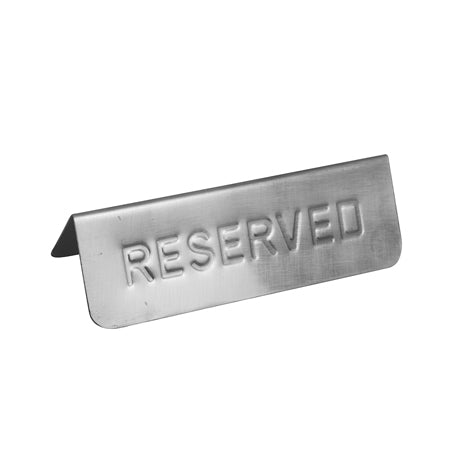 Reserved Table Sign Stainless Steel