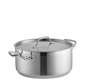 Stainless Steel High Casserole Pot with Lid